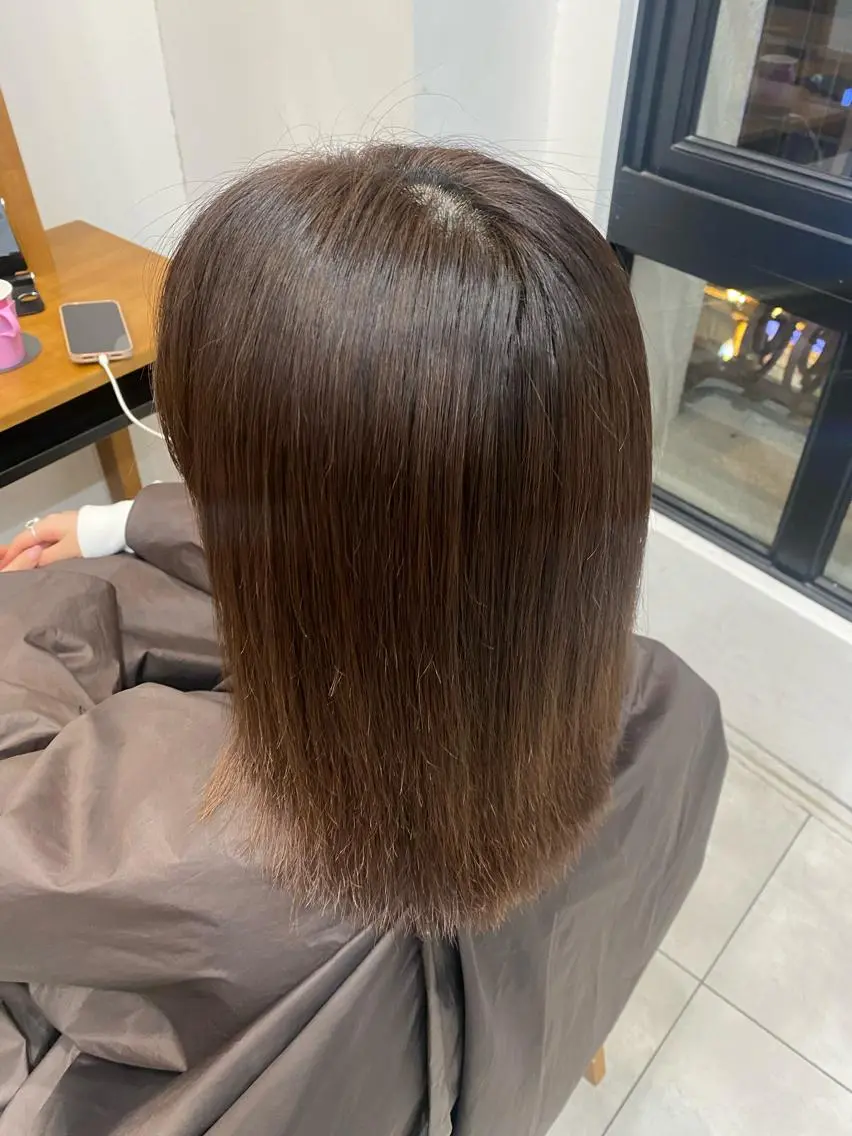ミディアム カット 縮毛矯正 トリートメント mio/⭐︎ ブリーチ指名No.1のヘアスタイル