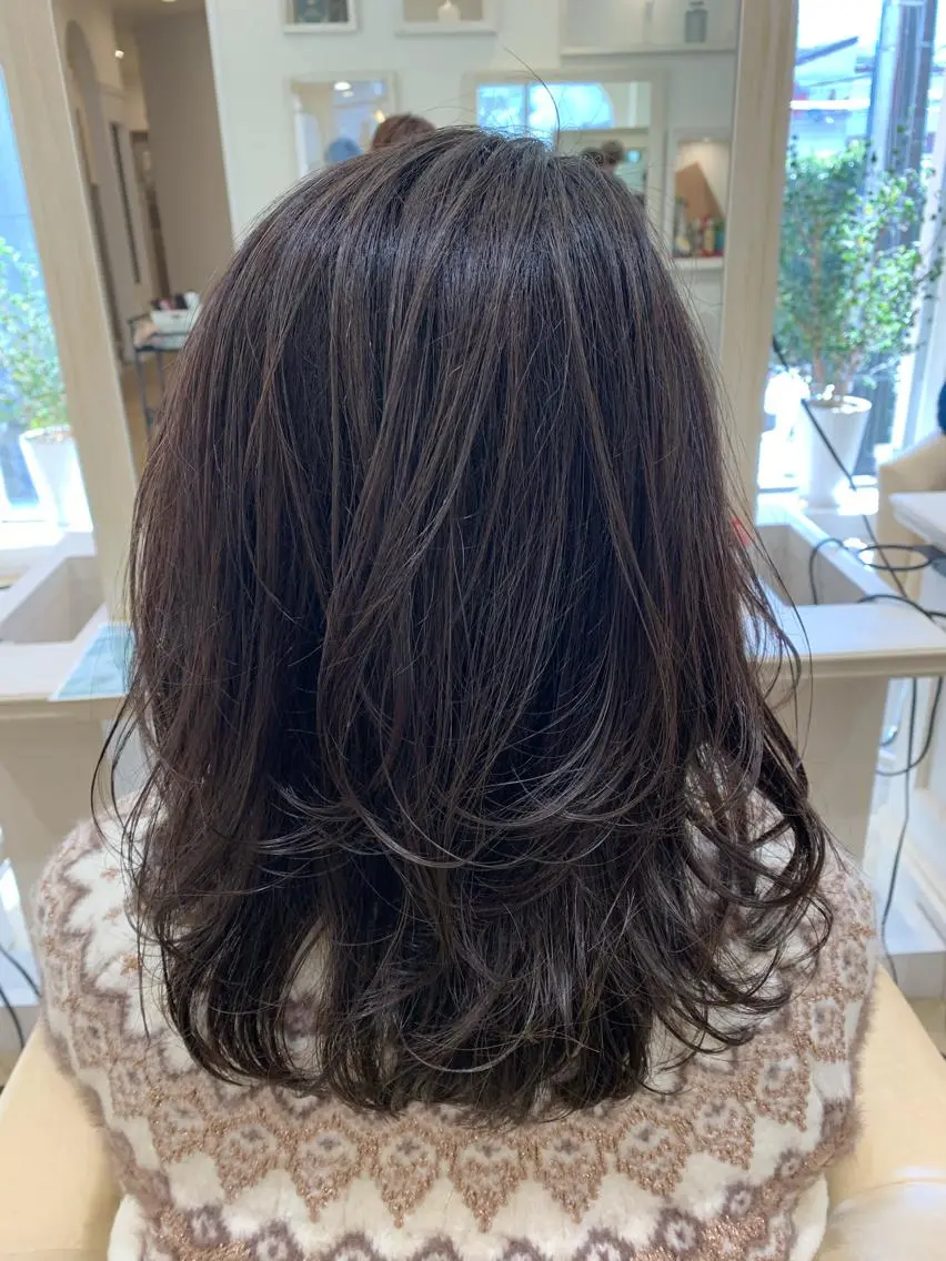 セミロング a r i s aのヘアスタイル