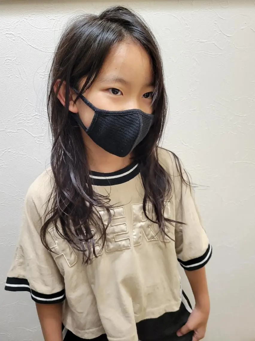 ロング キッズ 清水 沙織のヘアスタイル