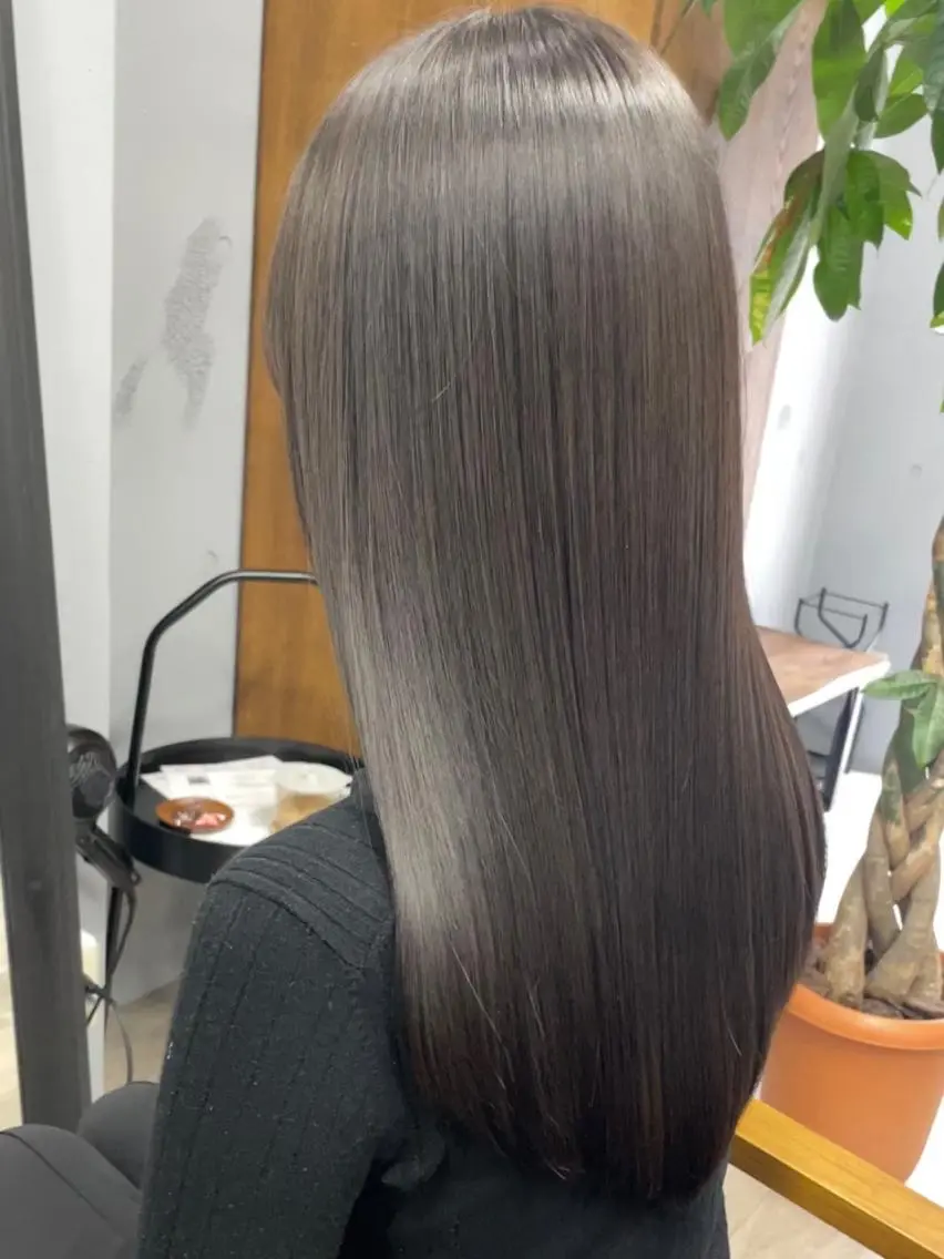 ロング カラー 縮毛矯正 トリートメント パーマモデル募集中 ✨Ukyoのヘアスタイル