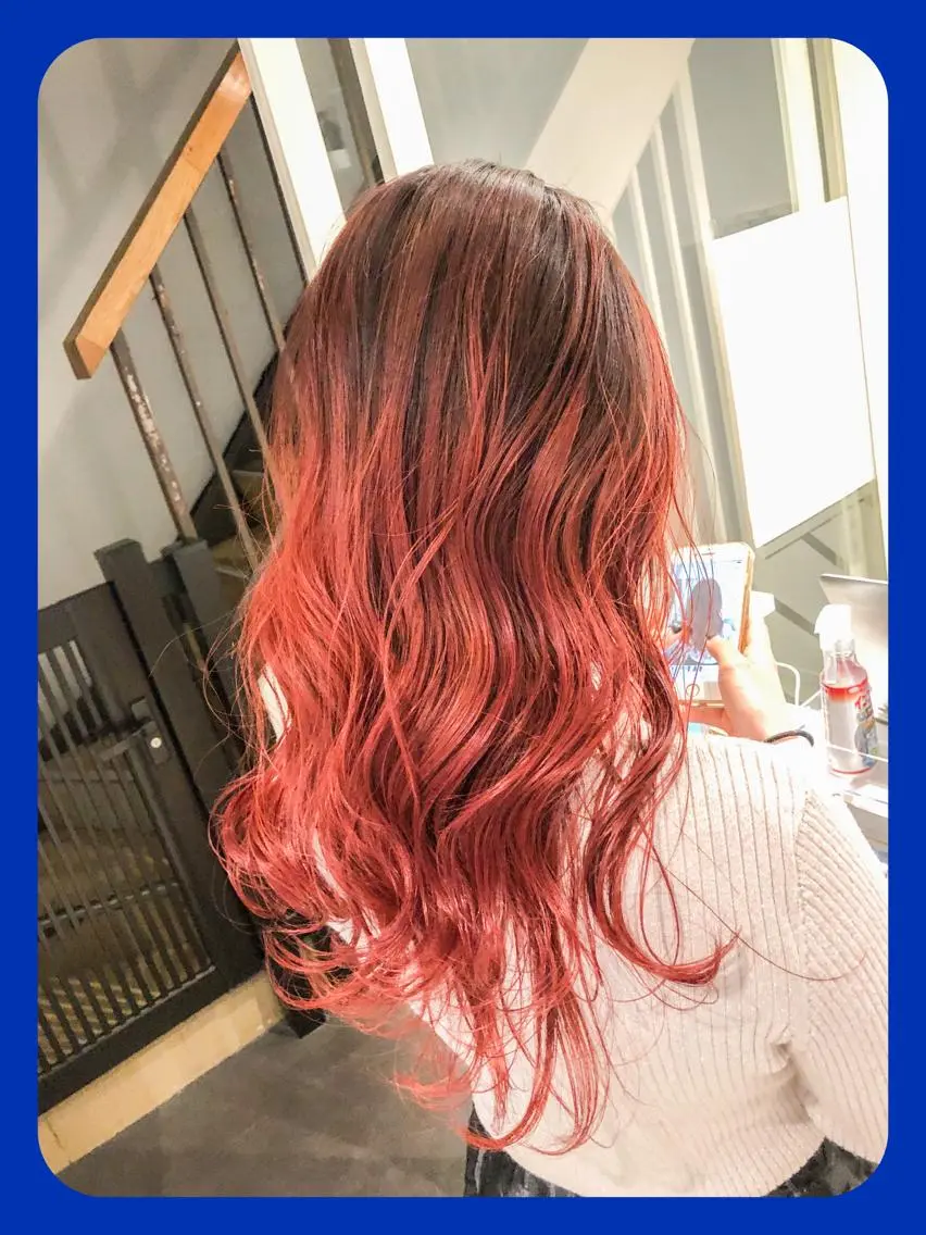 セミロング カラー トリートメント ヘッドスパ レイヤーカット× 髪質改善たもりのヘアスタイル