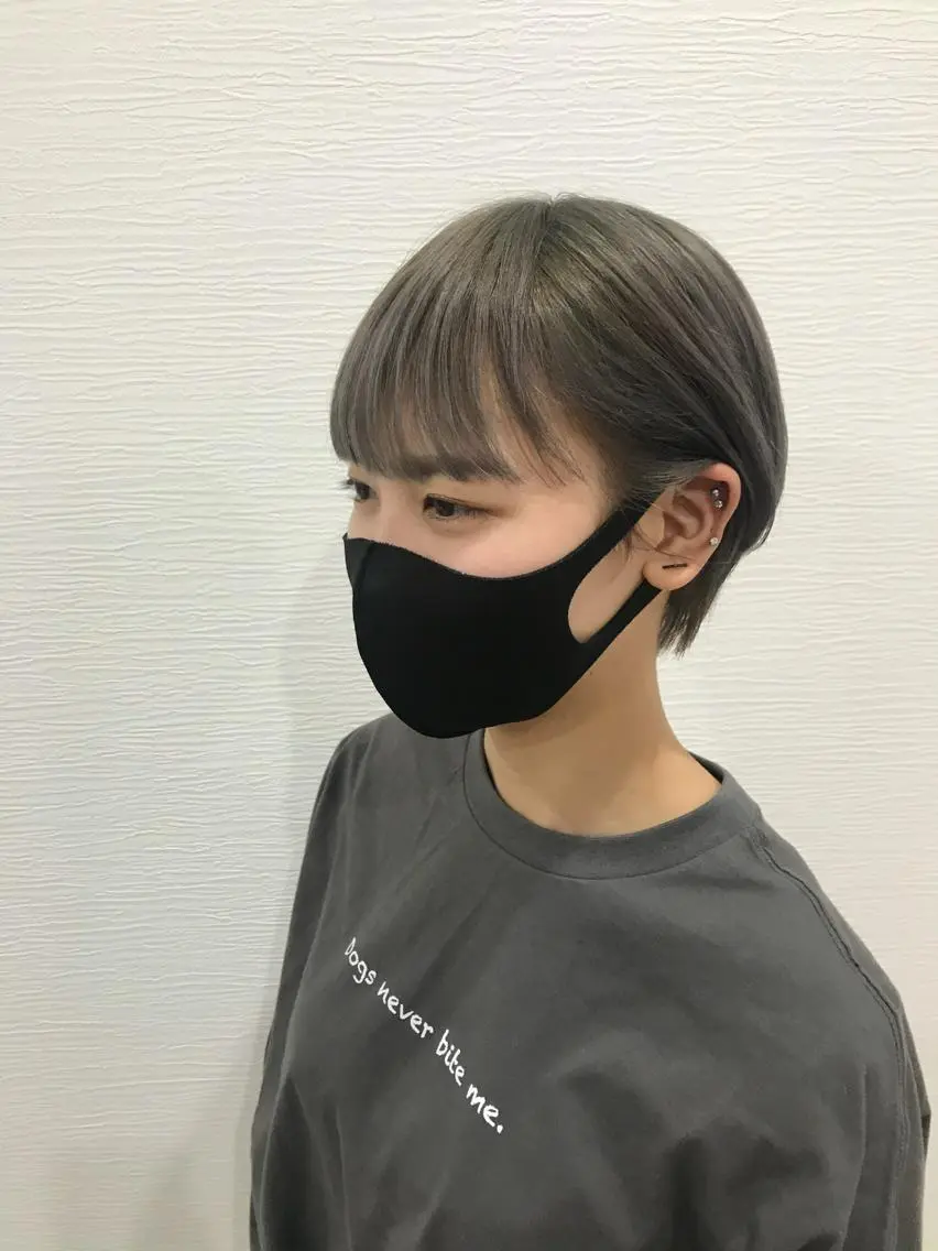ショート カラー カット ヘアカラー トリートメント 藤野 美咲のヘアスタイル