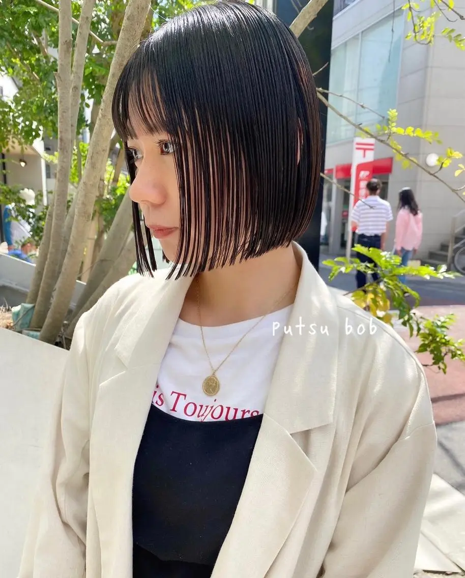 ショート カラー 切りっぱなしボブ ボブ カット ヘアカラー トリートメント 似合わせレディース/ メンズ/あゆかのヘアスタイル