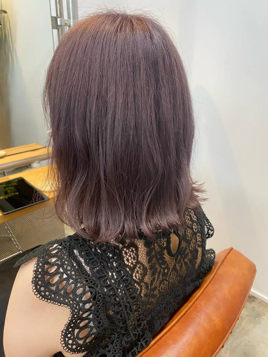 ミディアム カラー ヘアカラー トリートメント 🌼ハイライト透明感 🌼maiのヘアスタイル