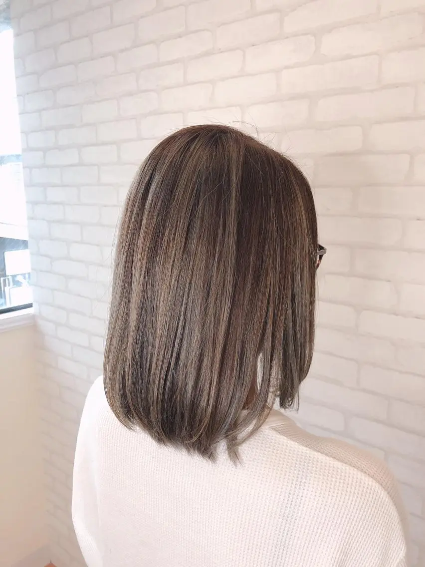 ミディアム カラー ミヤザキ タクトのヘアスタイル