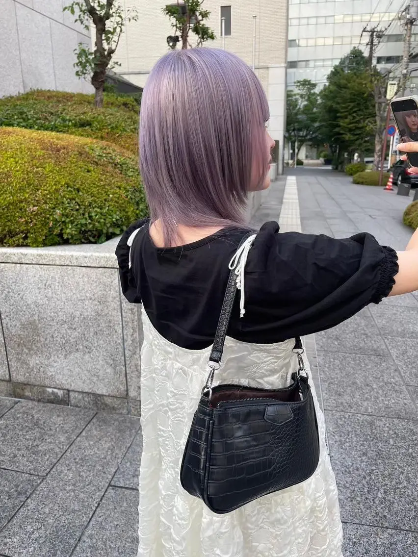 ミディアム カラー ラベンダーカラー 🌼ベージュ/暖色 🌼すずのヘアスタイル