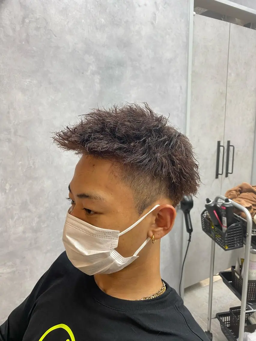 ショート パーマ メンズ ショートヘア 大阪メンズヘアのプロ 高橋 直希のヘアスタイル