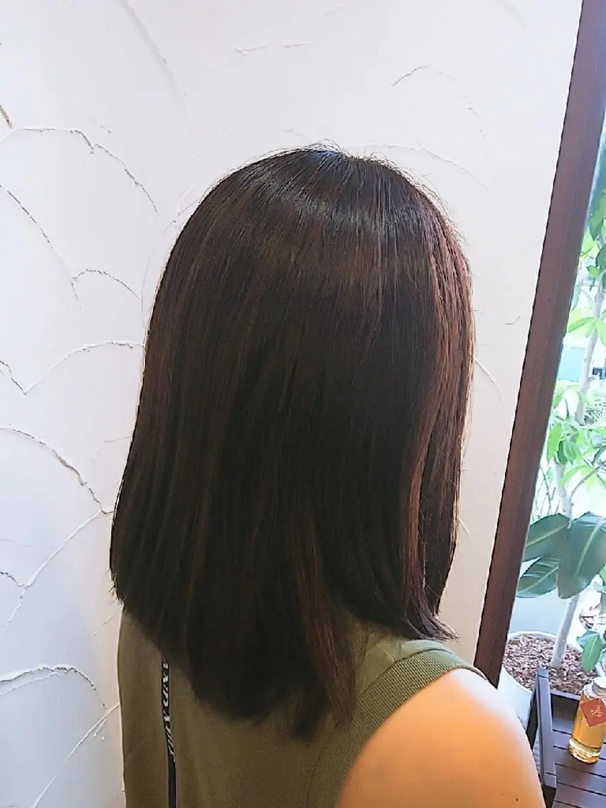ロング トリートメント 髪質改善&白髪ぼかし カラー♡店長みやけ♡のヘアスタイル