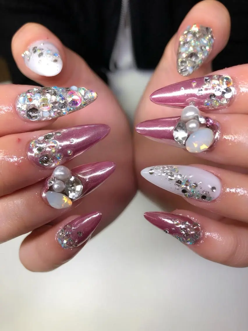 ネイル アートネイル 長さ出し ジェルネイル ロングネイル マットネイル Nail Salon espritのネイルデザイン