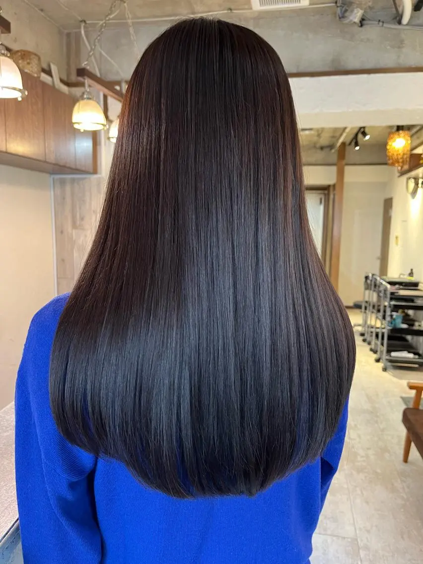 ロング カラー カット ヘアカラー トリートメント MAYU 💚森下のヘアスタイル