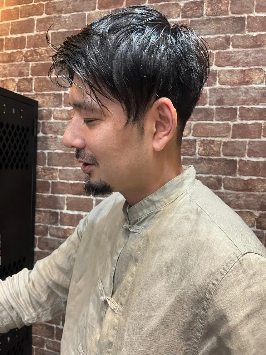 ミディアム カラー パーマ ヘアアレンジ メンズ キッズ ネイル マツエク・マツパ アイブロウ メンズブリーチ メンズハイライト メンズインナーカラー メンズ韓国風 ブリーチ 久木原 ゆりのヘアスタイル