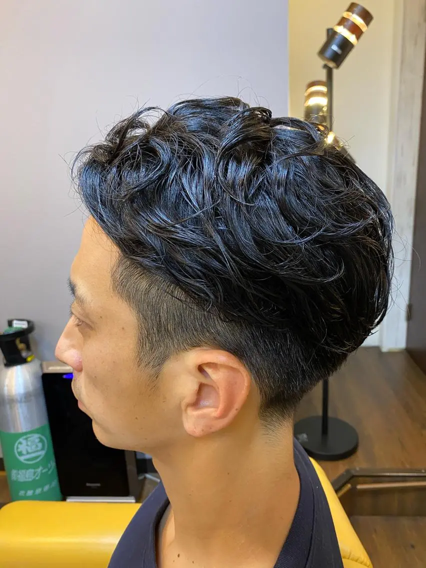 パーマ メンズ カット パーマ 【コテパーマ】イトウ シンゴのヘアスタイル