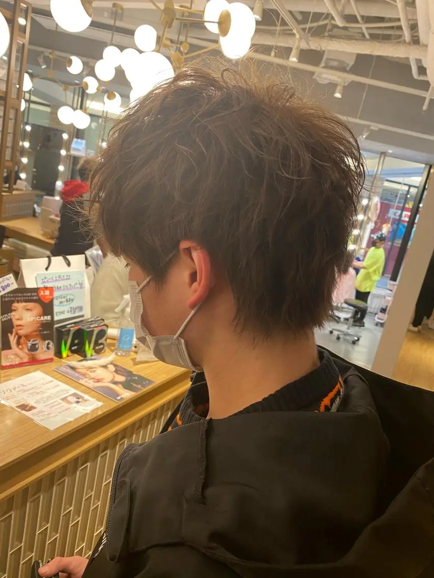 ショート カラー メンズ 梅田茶屋町メンズ 専門美容師 山元一平のヘアスタイル