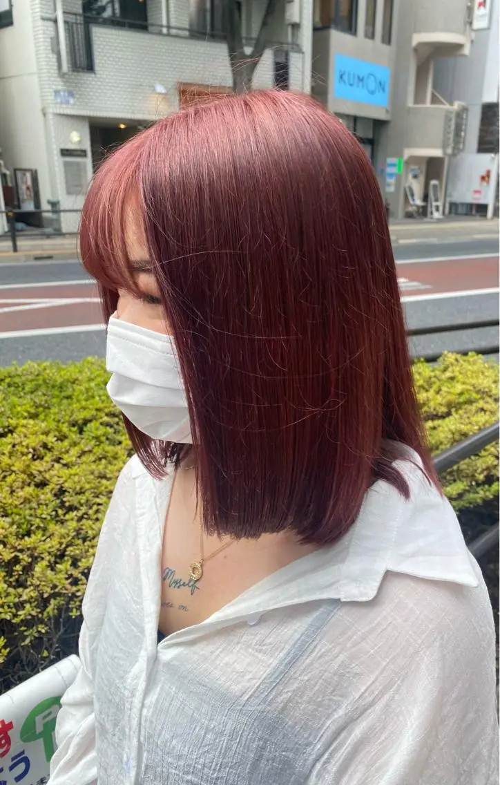ミディアム カラー ヘアアレンジ TSUNA 🌙 Lim 五反田のマツエク・マツパデザイン