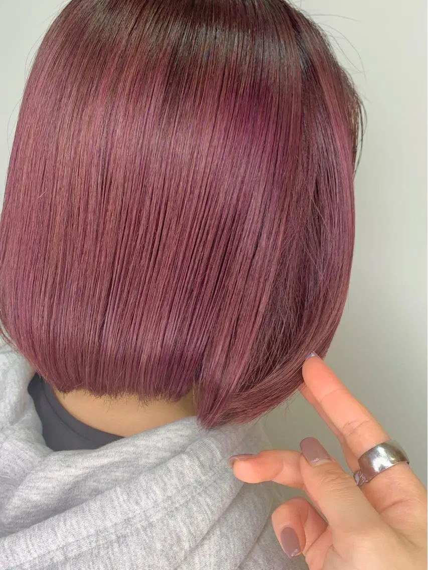 ショート ヘアカラー レイヤー/艶髪カラー 森本くるみのヘアスタイル