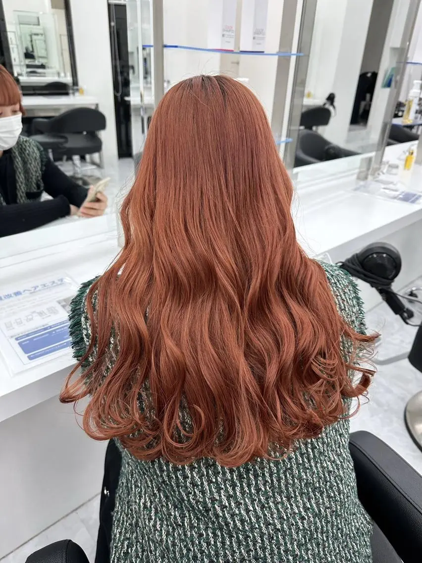 ロング カット ヘアカラー ハイトーンカラー 🎀アカデミー札幌のヘアスタイル
