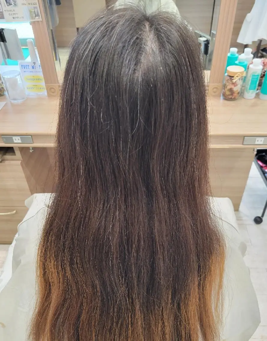 ロング 縮毛矯正 トリートメント 宮本 秀人のヘアスタイル