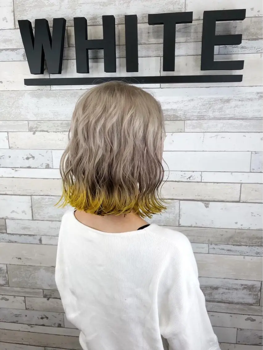 ミディアム カラー ヘアアレンジ レイヤーカット⭐︎ 韓国ヘア⭐︎YUKAのヘアスタイル