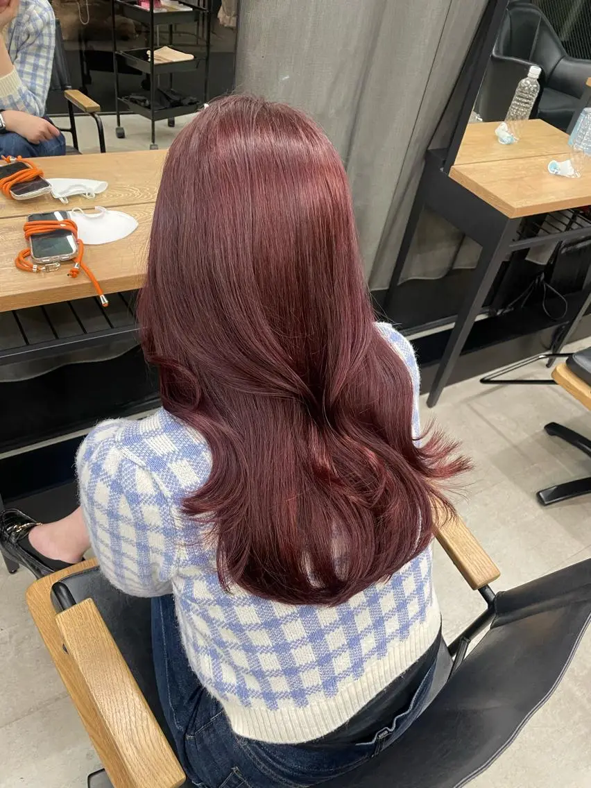 ロング モテヘア 韓国ヘアhikariのヘアスタイル