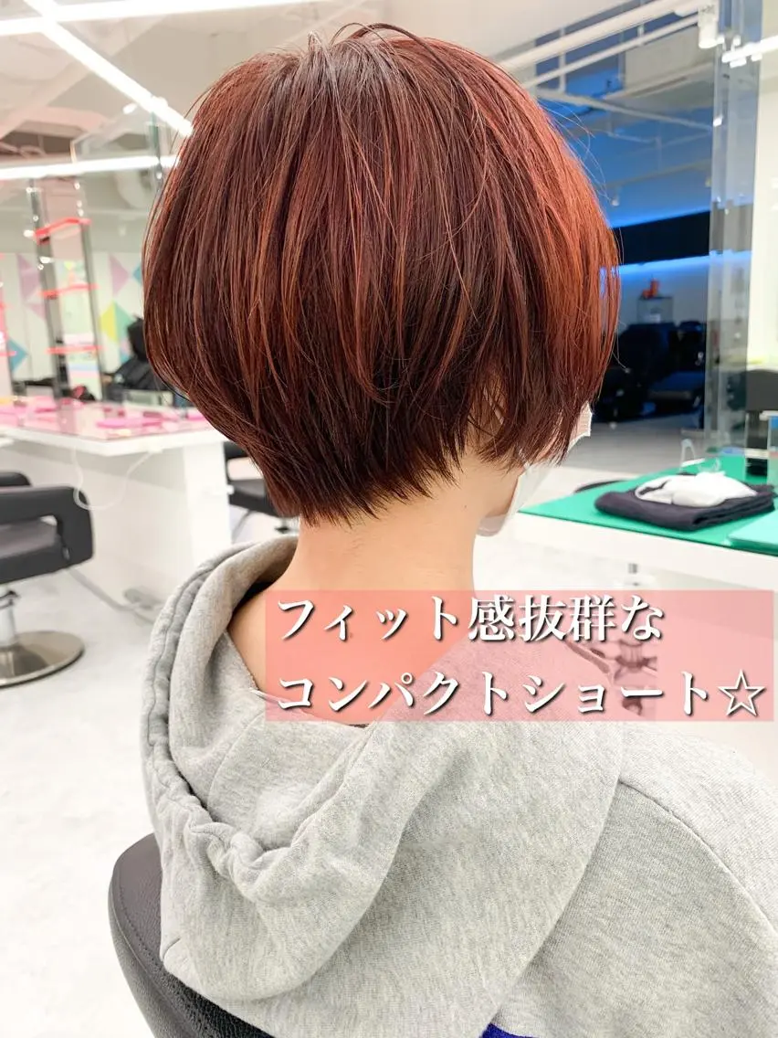 ショート カラー ピンクカラー ショートヘア 大人かわいい💍🤍 ボブ/ショートボブのヘアスタイル