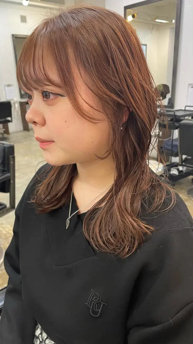 セミロング カットモデル募集 長谷川のヘアスタイル