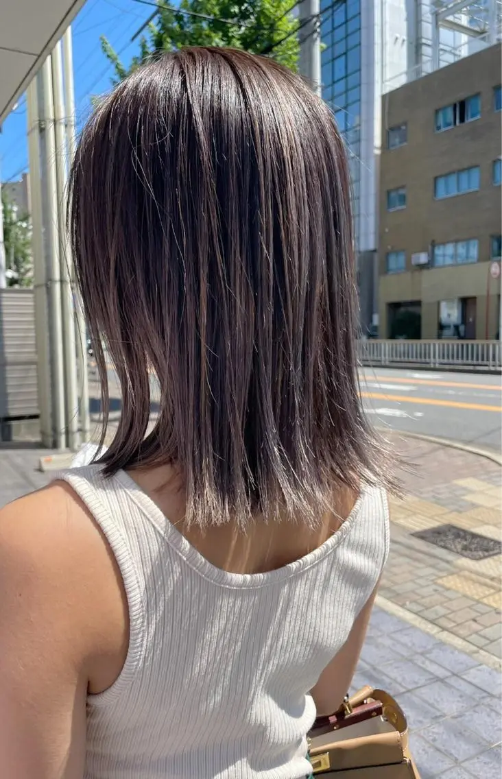 カラー パーマ🌀/縮毛🪡 透明感カラー🧊のヘアスタイル