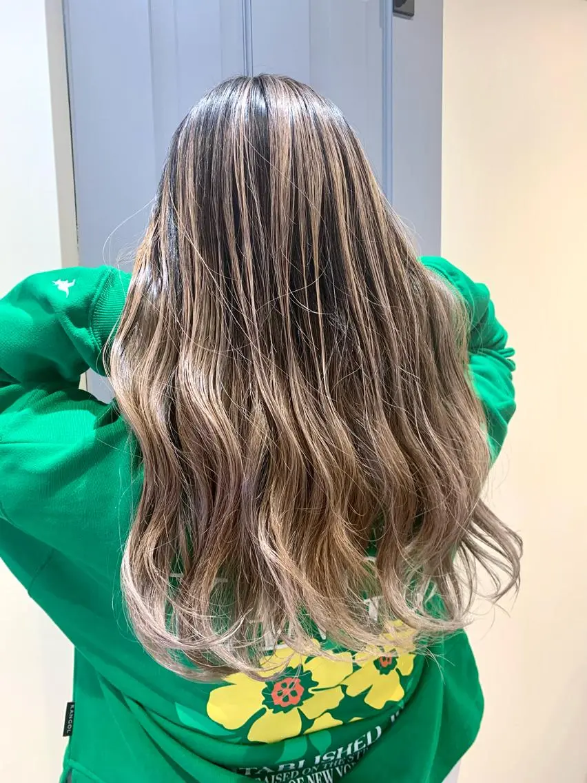 ロング カット ヘアカラー トリートメント 園田 将士のヘアスタイル