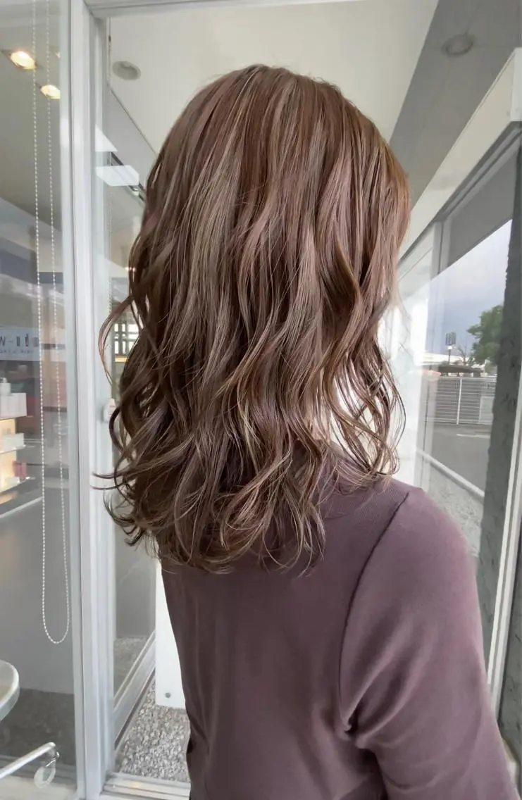 ロング パーマ 田川 弥空のヘアスタイル