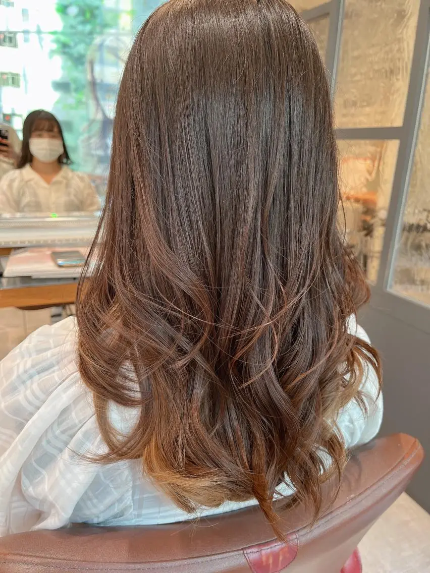 ロング パーマ 似合わせカット🌷関 郁美🌷のヘアスタイル
