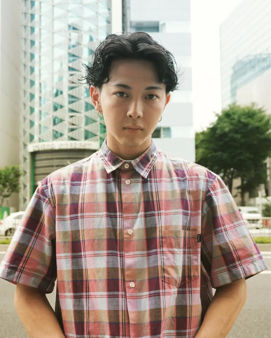 ショート メンズ メンズ専門ブリー チカラー⚡️リュウジのヘアスタイル