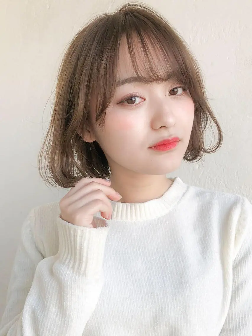 ショート ボブ 韓国風ヘア 籠倉 蓮のヘアスタイル