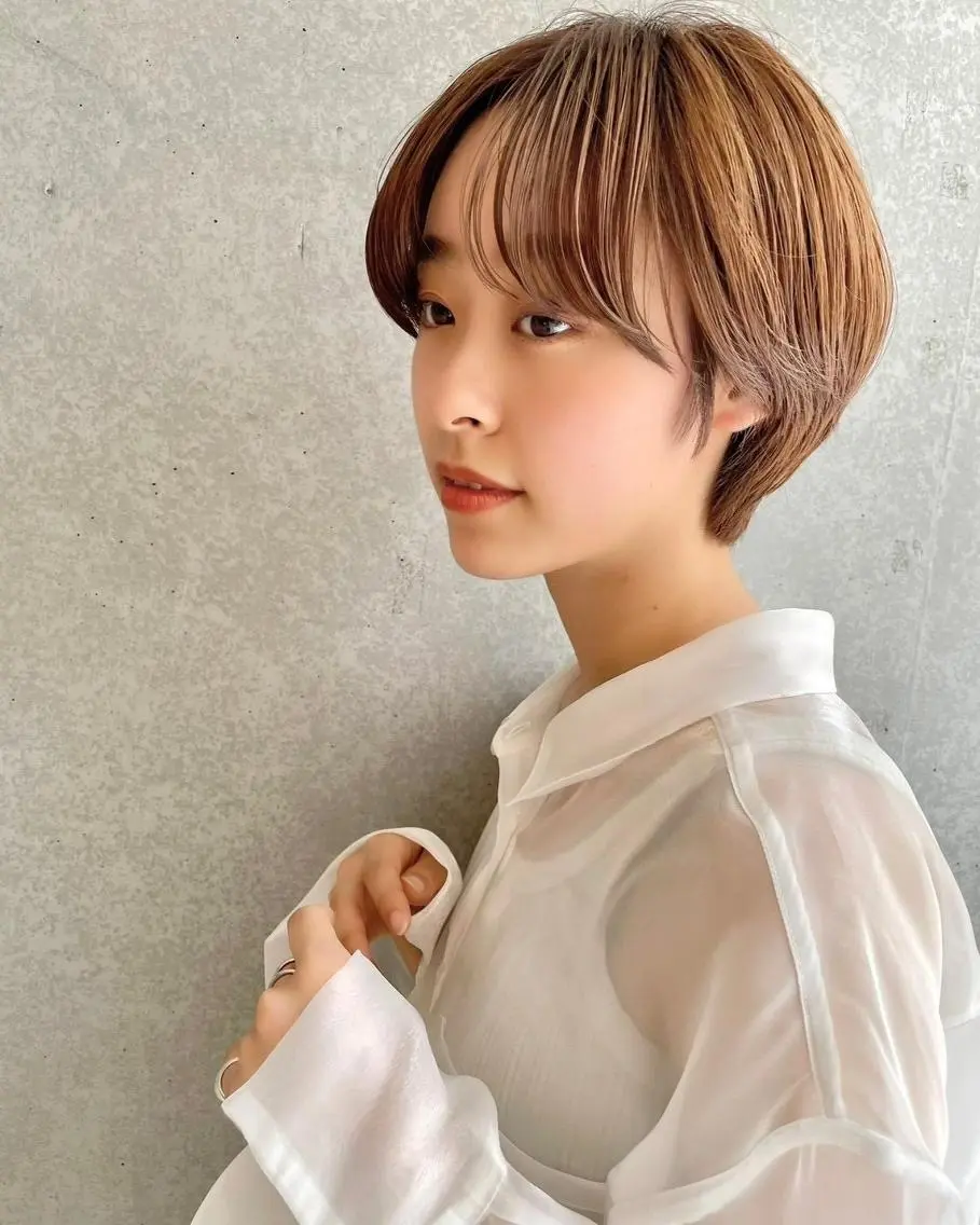 ショート カラー ショートヘア ショート✂️ボブ✂️ 💎Ash茗荷谷💎のヘアスタイル