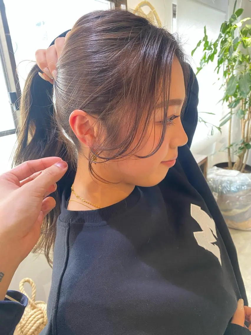 ロング カラー 小顔カット ♡レイヤーカット れお♡のヘアスタイル