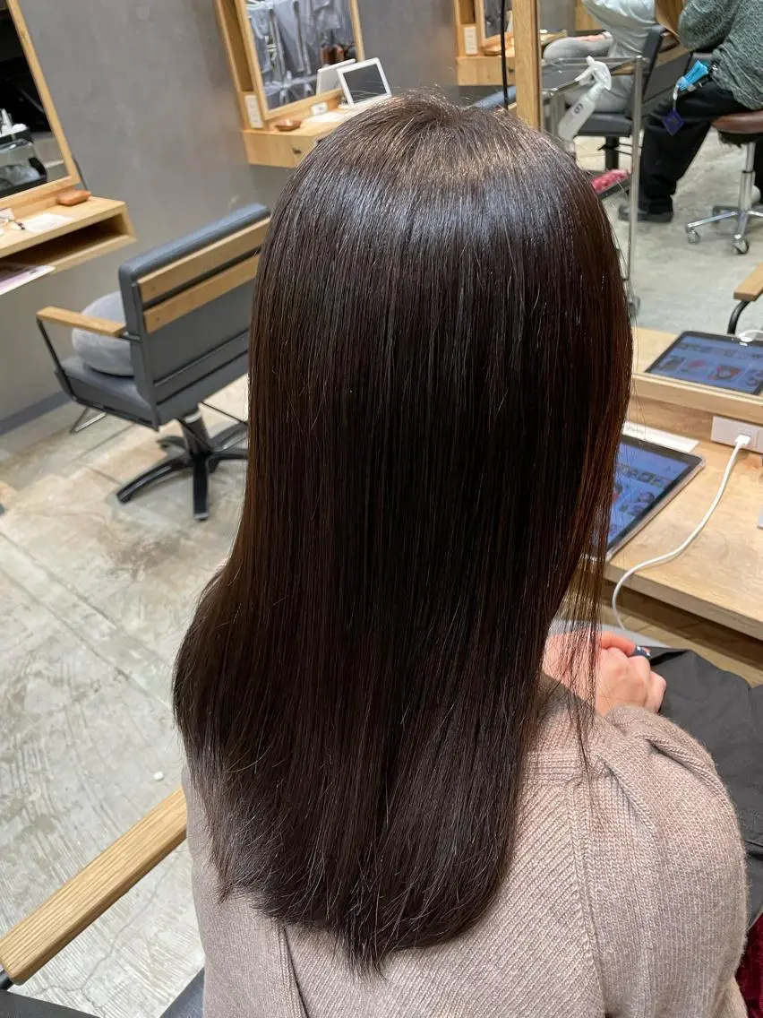 セミロング 上村 颯のヘアスタイル