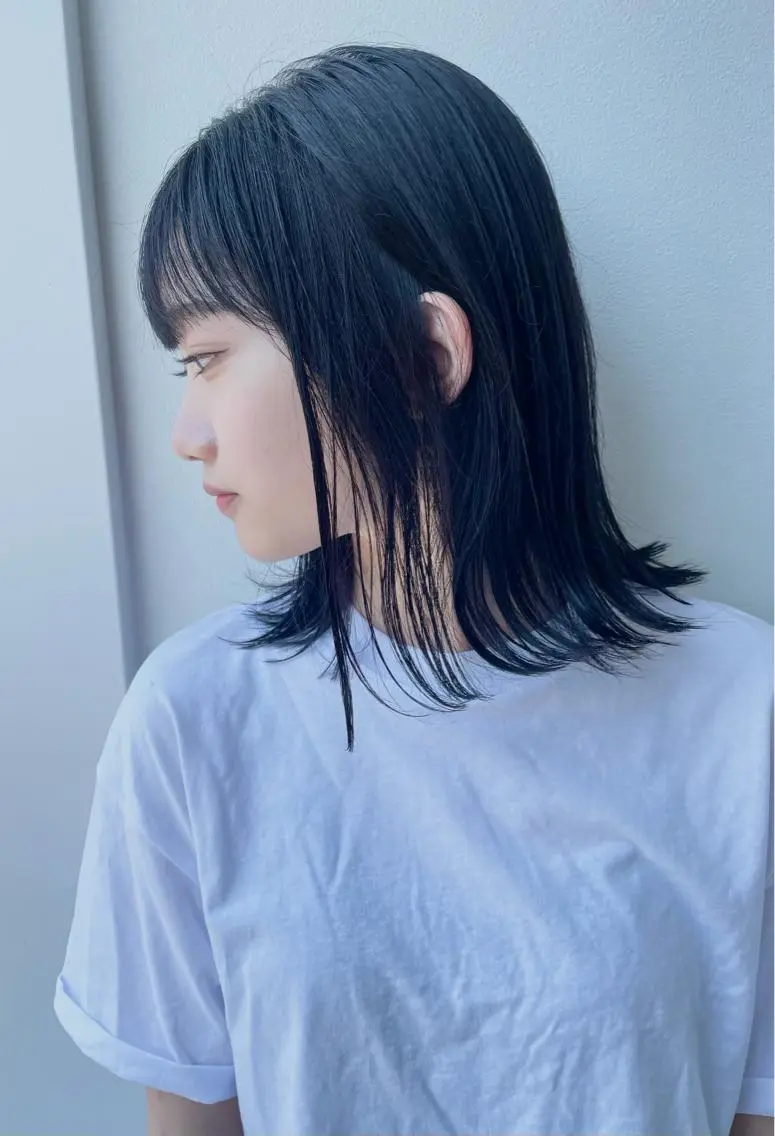 ミディアム アッシュ 髪質改善 赤み消しカラー山本のヘアスタイル