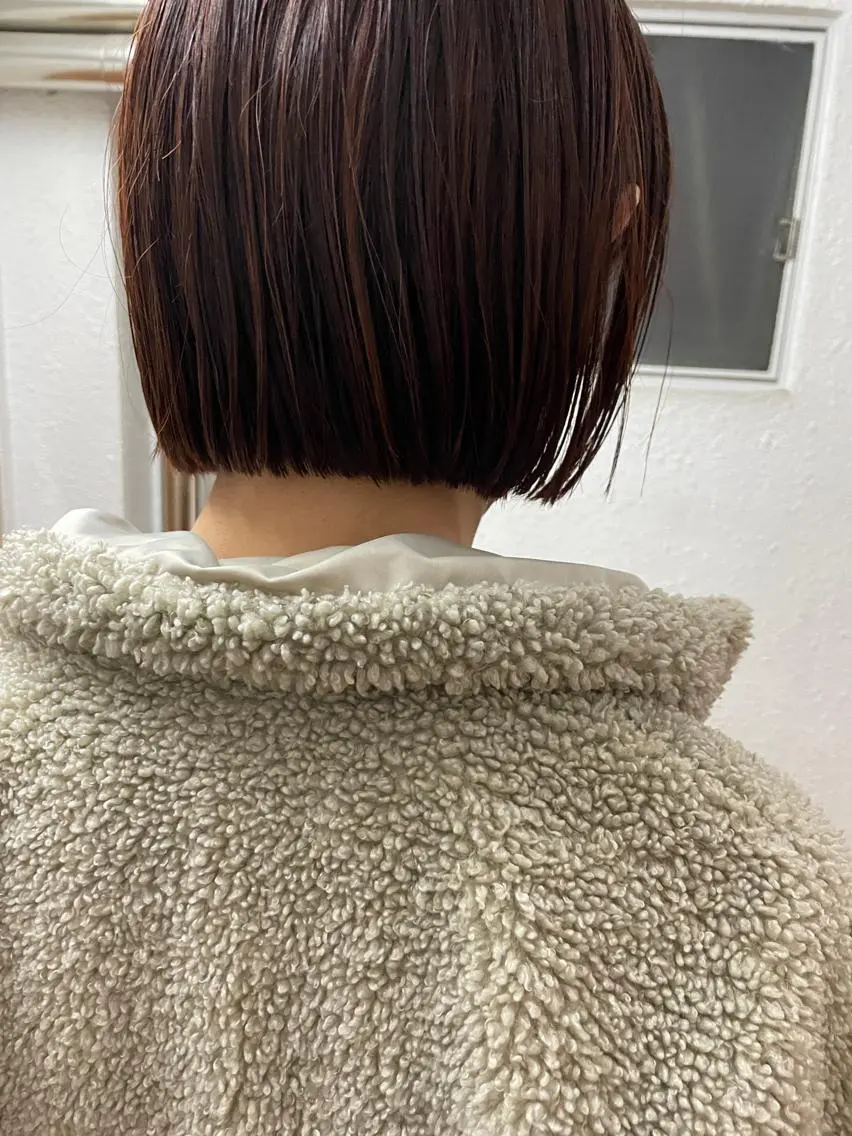 ショート ボブ カット ヘアカラー トリートメント ayane⭐️ボブ・ ショート・パーマのヘアスタイル