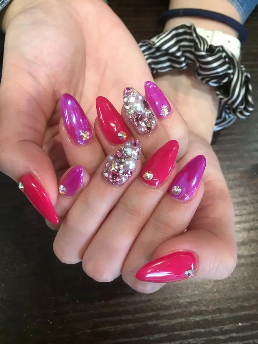 ネイル ミラーネイル hair&nail NO-MUのネイルデザイン