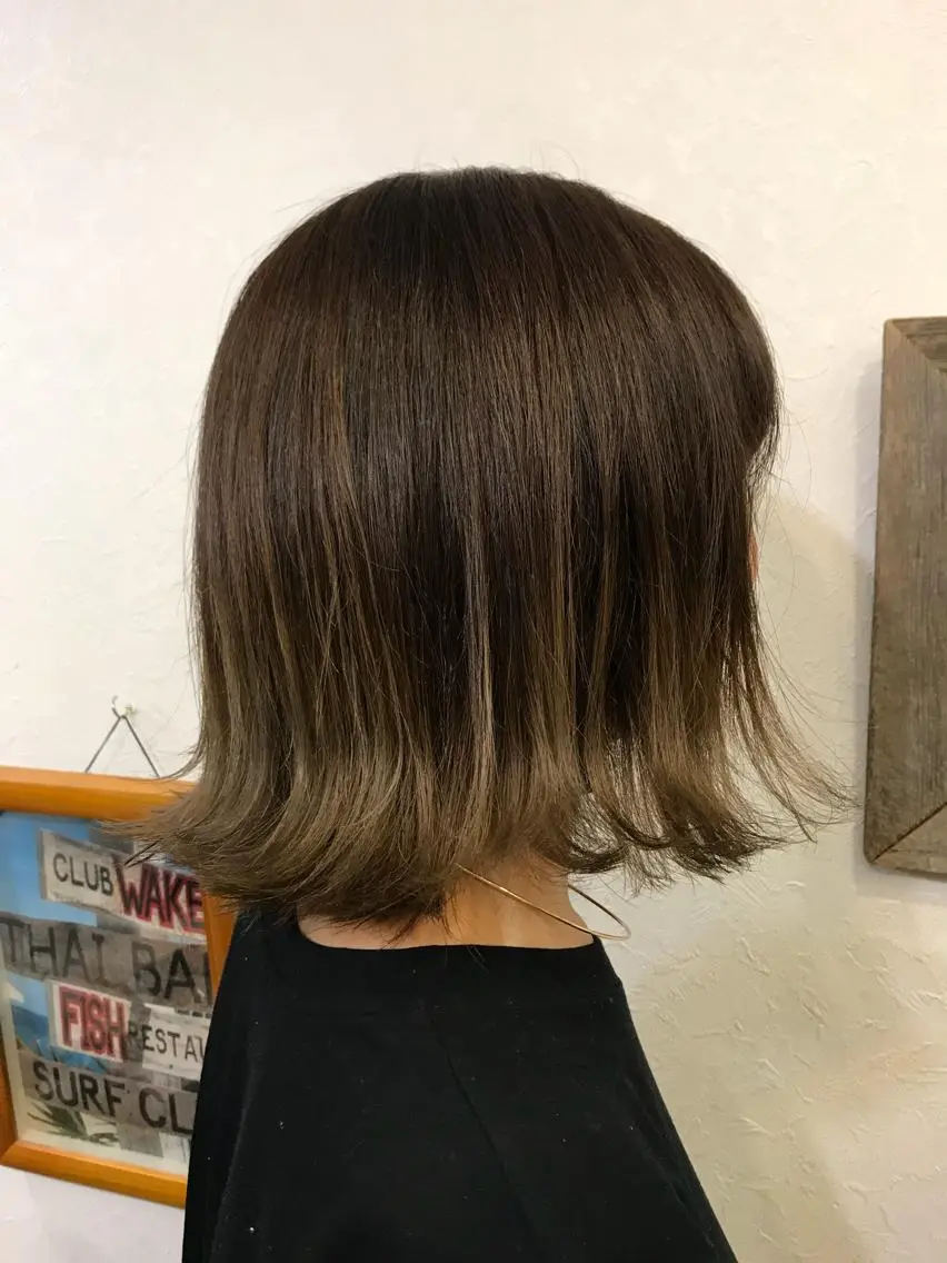ミディアム カラー ベージュカラー グラデーションカラー モカベージュ 店長担当🌟 矢吹ガブリエル🌟のヘアスタイル