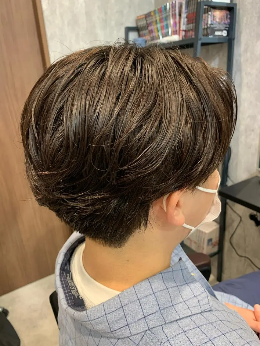 ショート パーマ メンズ メンズパーマ ニュアンスパーマ メンズ支持数No.1 👑リュウ👑のヘアスタイル