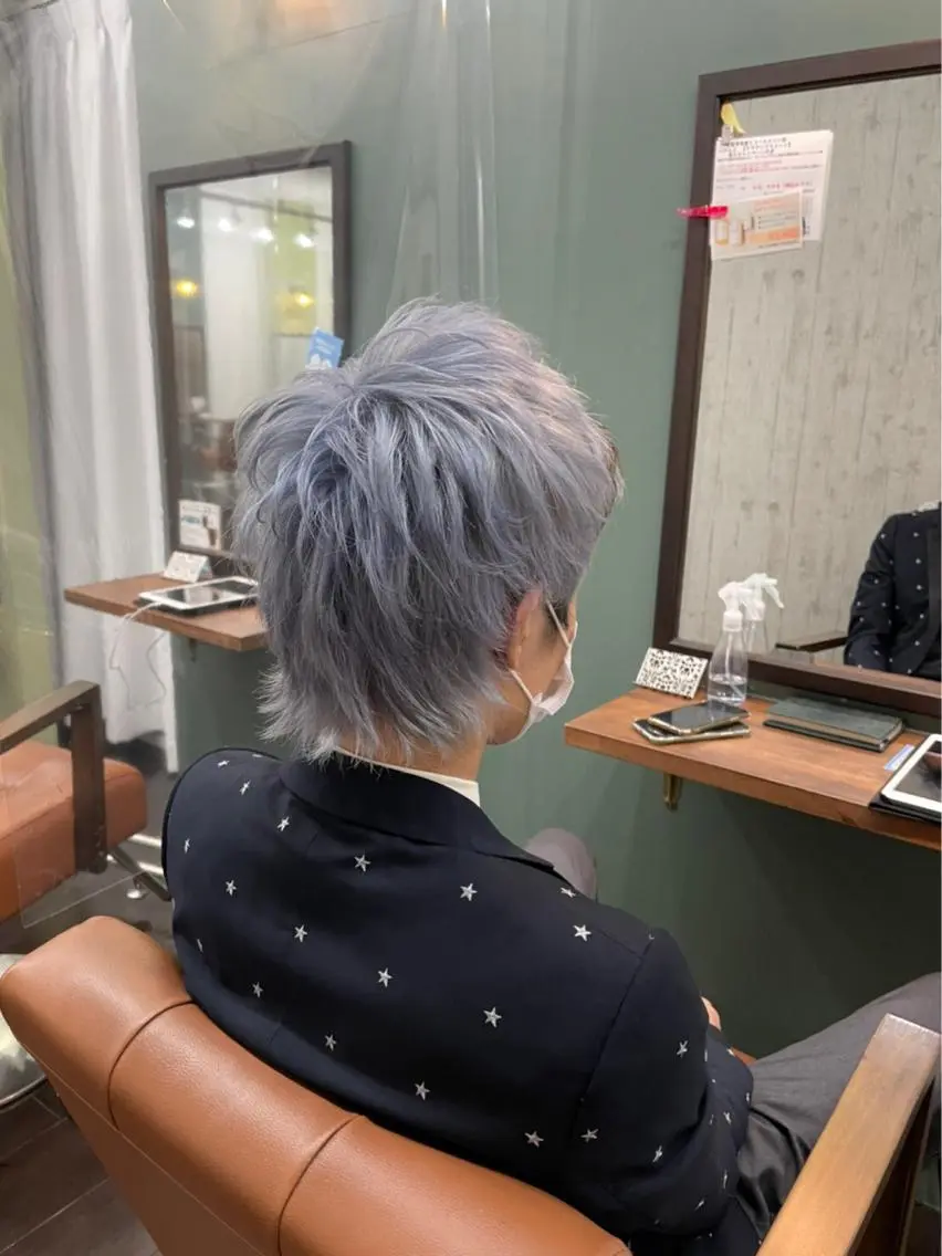 ショート カラー 丸みショート アッシュ アッシュブラウン ベージュカラー 黒髪 【店長】小久保 淳平のヘアスタイル