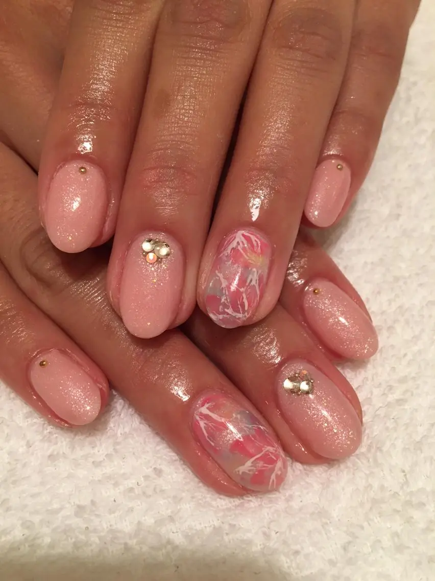 ネイル アートネイル ラメ(グリッター) ワンカラーネイル LIAN- nailのネイルデザイン