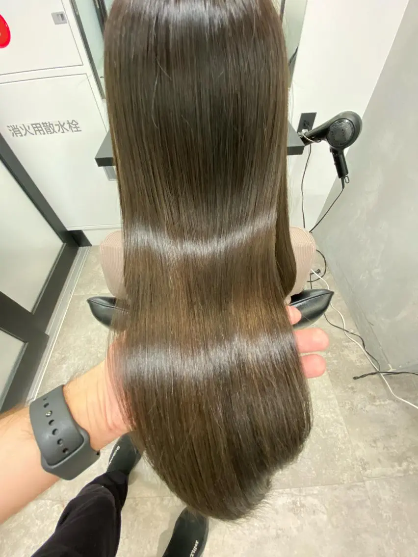 ロング カラー ヘアアレンジ 【レイヤー×縮毛】 RYOのヘアスタイル