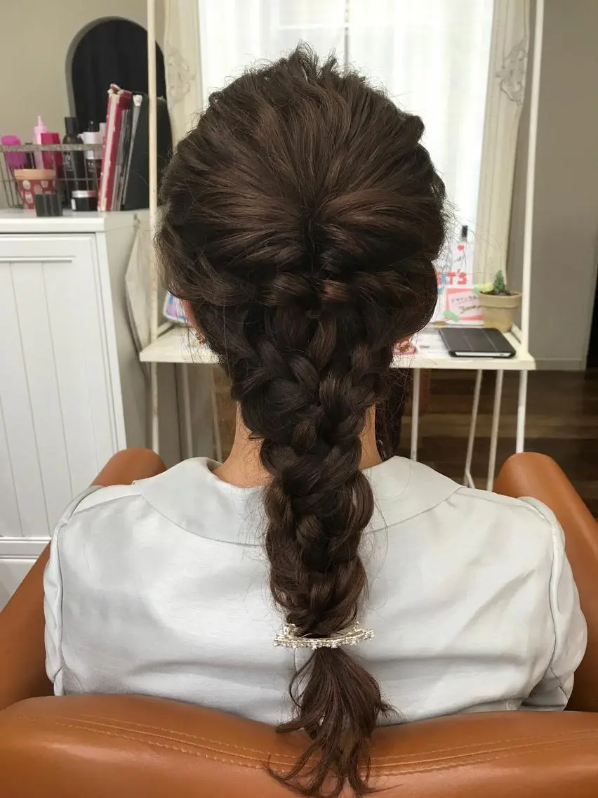 ヘアアレンジ いけだ ひかり ハイライトくびれヘアのヘアスタイル