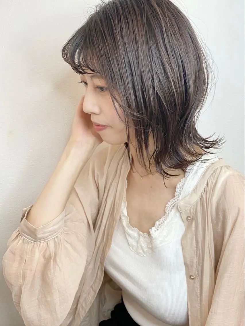 ミディアム ヘアカラー MYRTLE TSUNODAのヘアスタイル