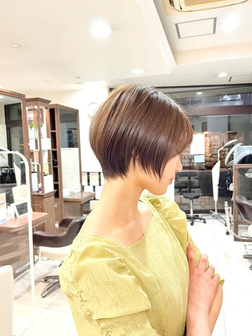 ショート ショートボブ ハンサムショート ボブ くびれヘア ハイライト カット トリートメント 《大人気髪質改善》 プログレス国分寺店のヘアスタイル