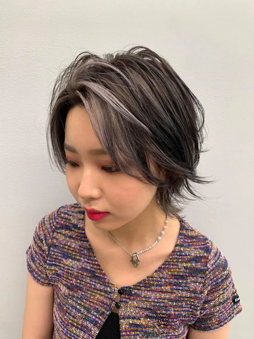 ショート 🌿レイヤー/ブリー チ/🌿‬JINのヘアスタイル
