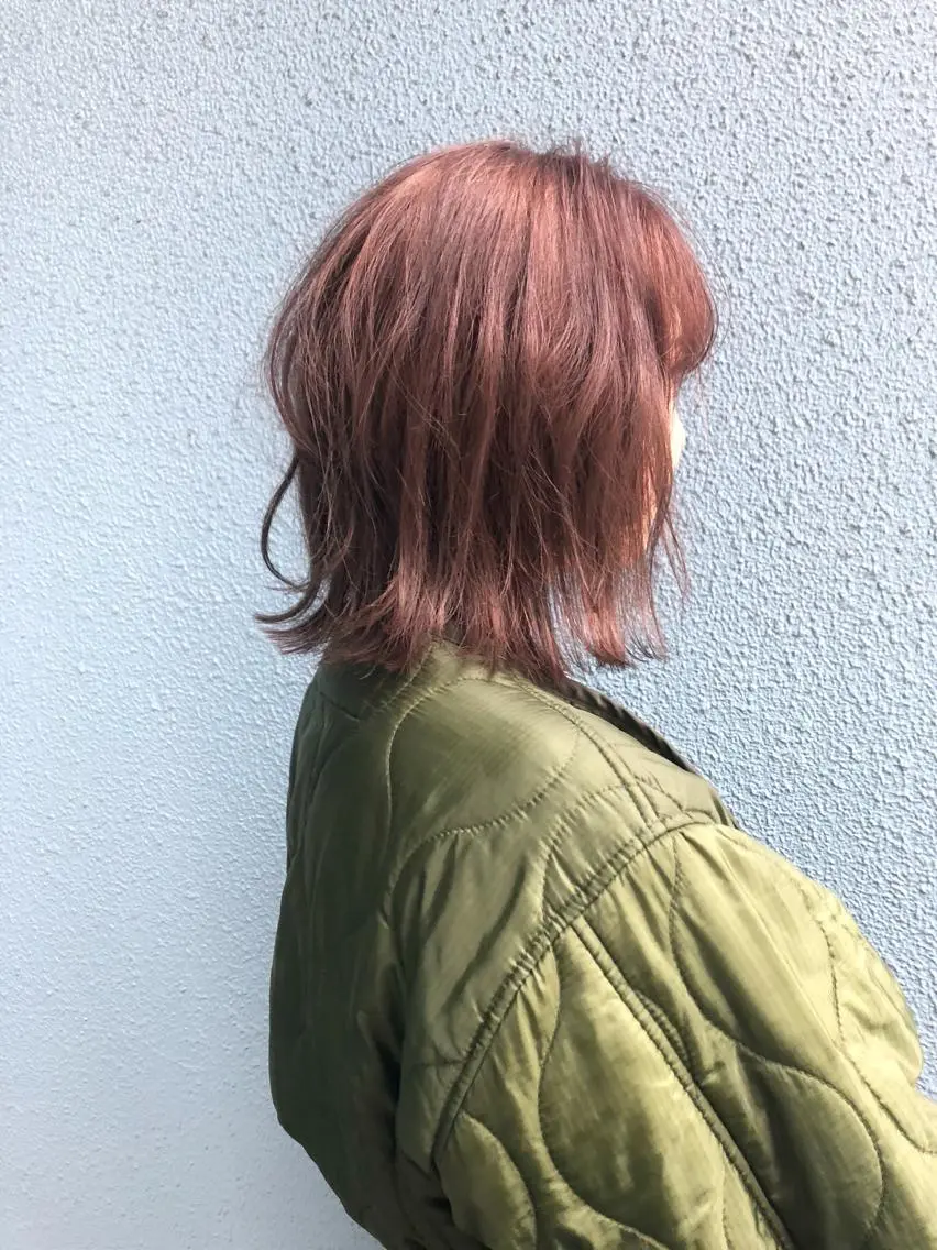ミディアム カラー ブリーチ ケアブリーチ Pia ツボイ ケイタのヘアスタイル