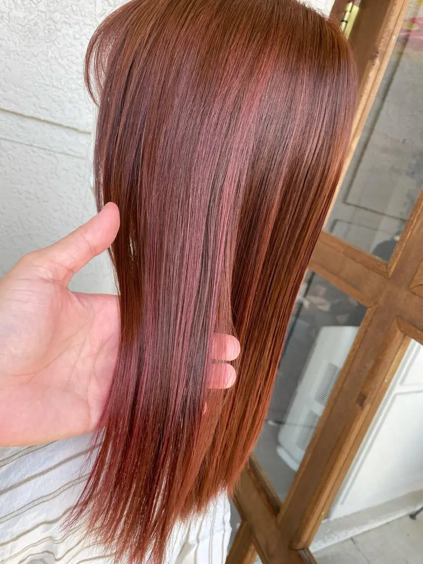 セミロング カラー カット ヘアカラー レイヤーカット匠 イソザキノリユキのヘアスタイル