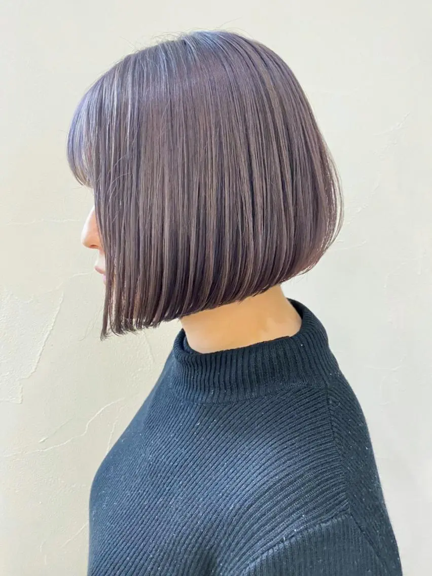 ミディアム カラー パーマ ヘアアレンジ ボブ ITbyALBUM 八王子店のヘアスタイル