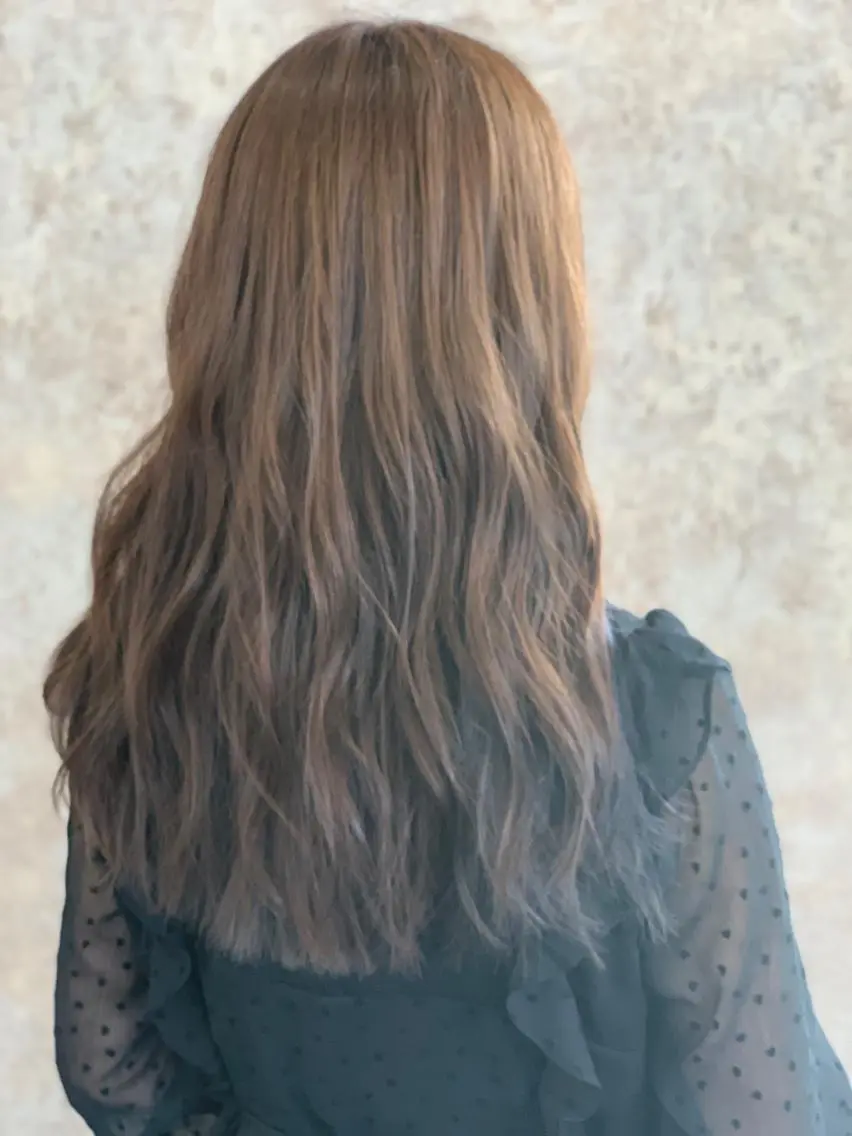 ロング カラー ブルーカラー ブルーグレー インナーカラー メンズスタイル バレイヤージュ　齋藤のヘアスタイル
